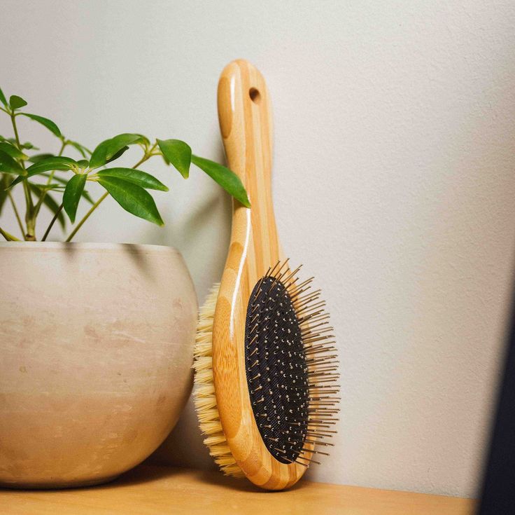 Bamboo-Two-Sided-Bristle-and-Wire-Pet-Brush-3