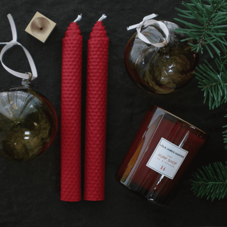 Natural-Beeswax-Taper-Candle-Set-of-2-2